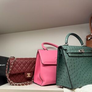 Chanel Burgundy Quilted Shoulder Bag